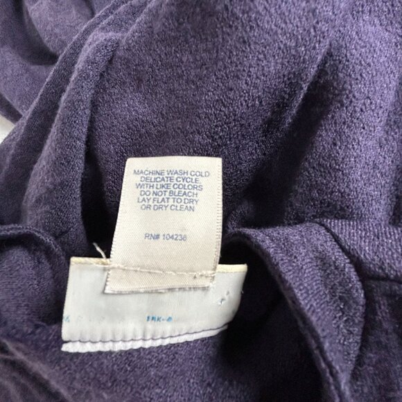 TravelSmith Womens Purple Washable Wool-Blend Long-Sleeve Tunic Jacket Medium - Picture 4 of 7